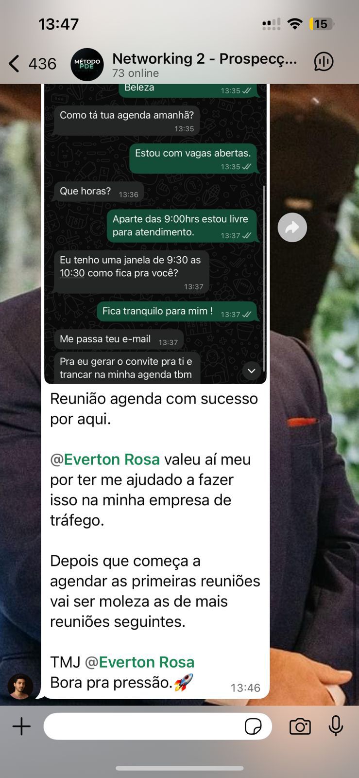 Dário Ferreira: agenda lotada, sessões estratégicas, simplesmente incrível