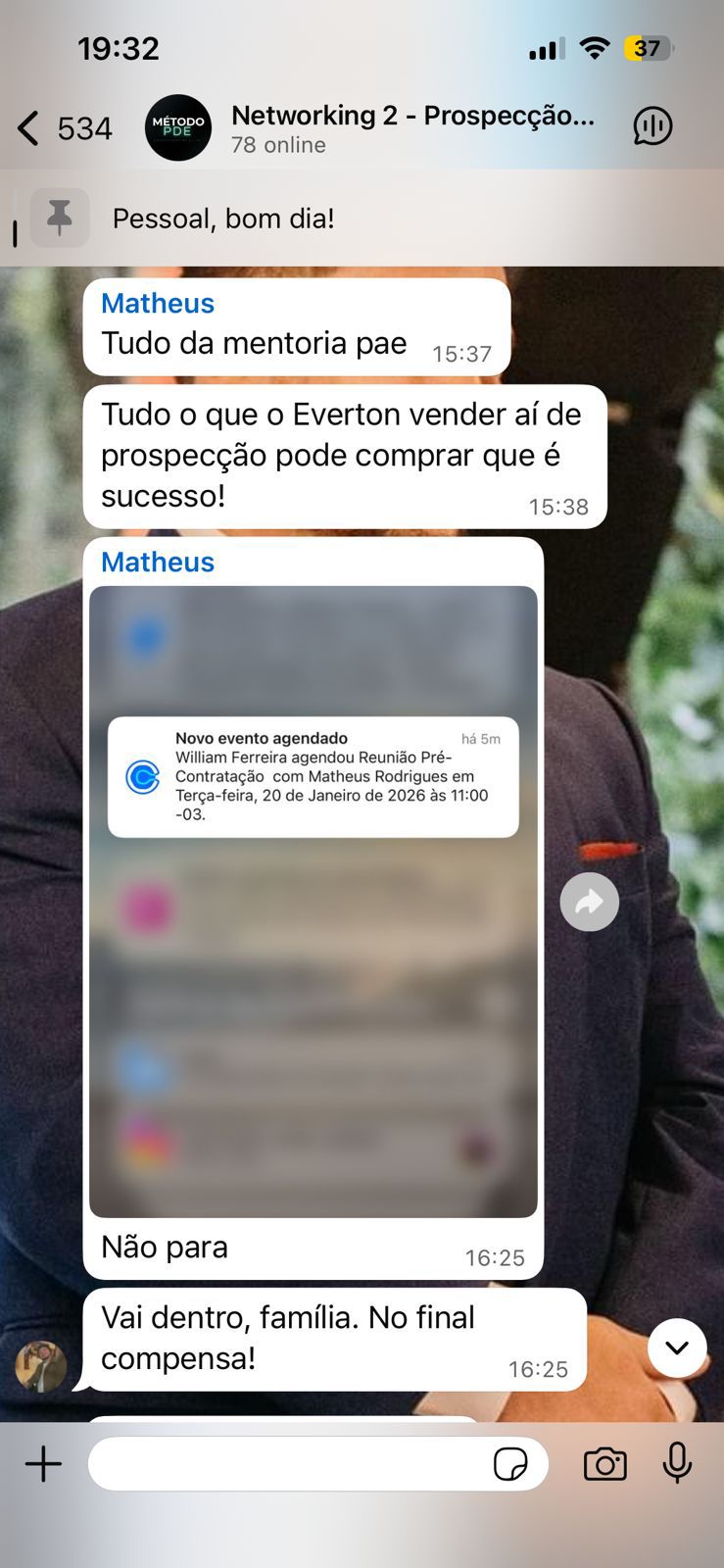 Matheus: tudo da mentoria PDE, agenda nova, evento agendado
